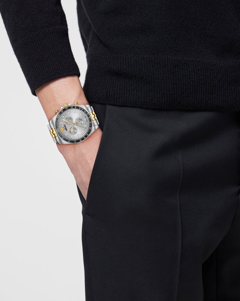 Versace Greca Chr Wave VE0H00725 Horloge - Staal - Multi - Ø 43 mm