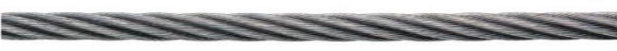 Staalkabel RVS 4 mm – per meter – roestvast staal