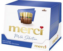 Merci Finest Selection - Melk - Chocolade - tray a 10 x 250 gram