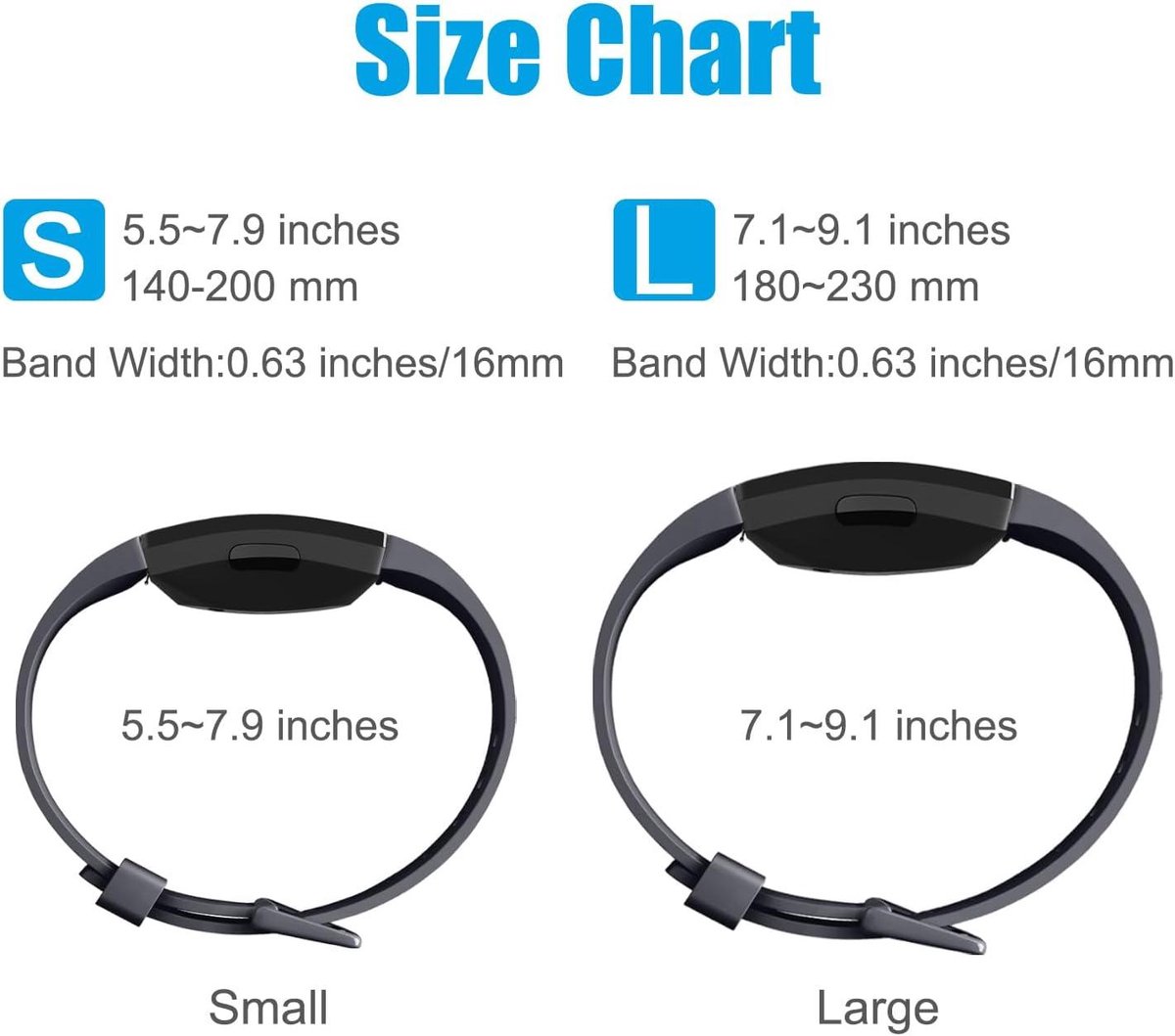 Fitbit Allecto Plus - Armband voor Fitbit Inspire/Fitbit Inspire HR thumbnail 5