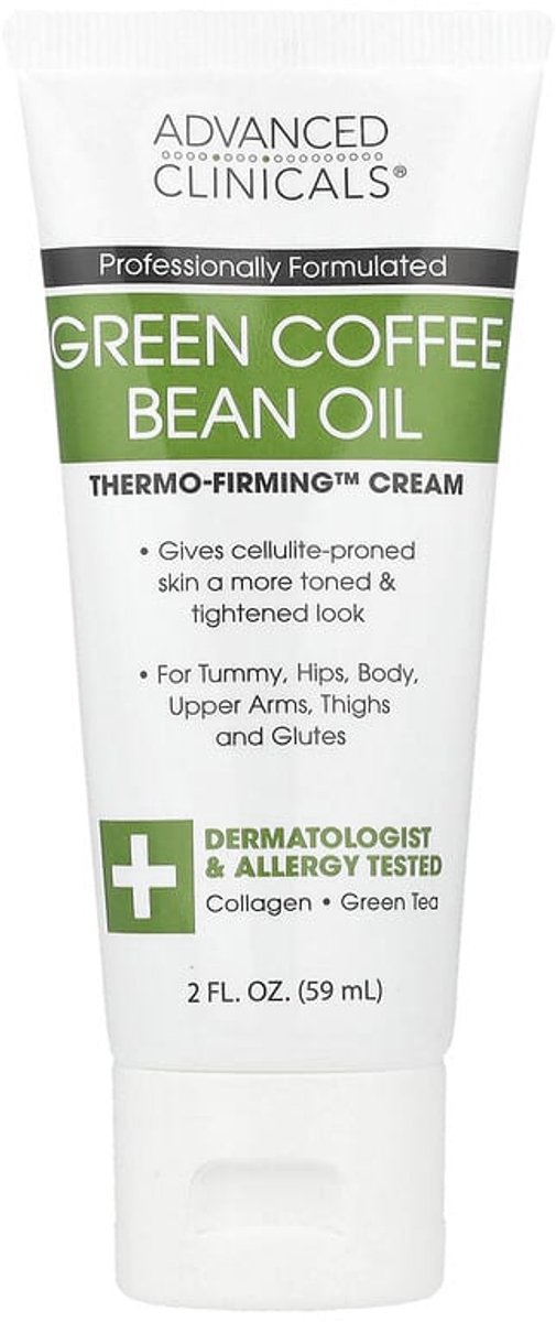 Advanced Clinicals, Groene koffieboonolie, Thermo-Firming - 59 ml