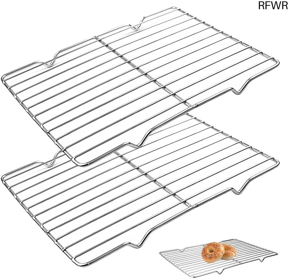 RFWR® Taartrooster Roestvrij Staal - 31 x 20 cm - Koelen en Bakken