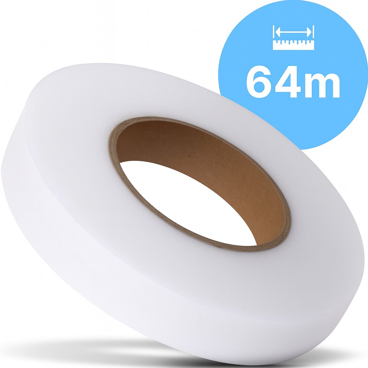 Vestifex® Strijkband 64 Meter - Zoomband Instrijkbaar - 2 CM Breed - Voor Reparaties En Inkorten - Gordijnband Voor Omzomen