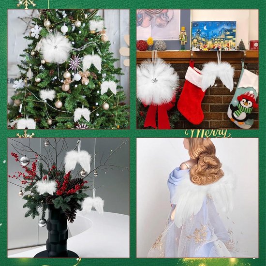 Uozonit Kerstengel Boomtopper, Kerst Engel Boom Topper Met Bewegende Vleugels, Engel Hanger Kerstboom Toppers, Engel Topper Kerstboom Decoraties, Engel Voor Top Van Kerstboom