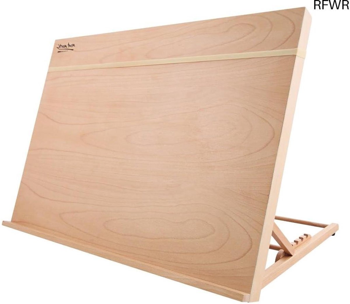 RFWR® A3 Tekentafel - Kantelbaar Beukenhout met Elastiek voor Schetsen en Schilderen