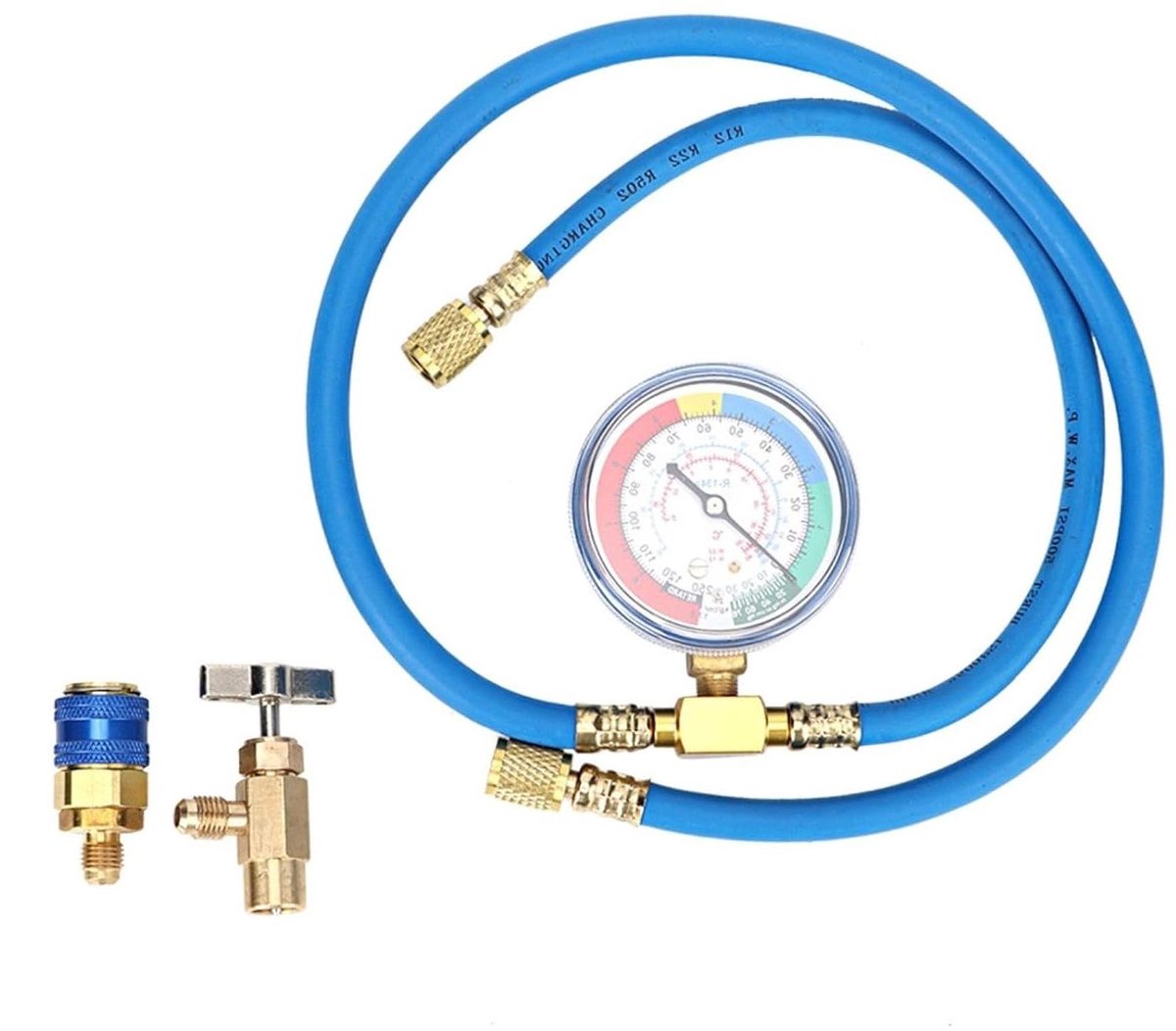 Allecto Plus - Koelmiddel R134A Meteslang voor Auto - Spuitpistool en Laadkabel - Optimale Koeling