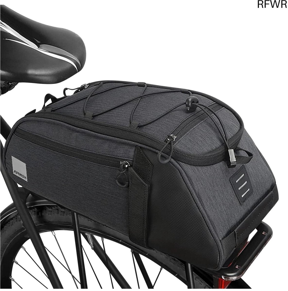 RFWR® Waterdichte Fietstas voor Bagagedrager met Schouderband en Handvat - 8L