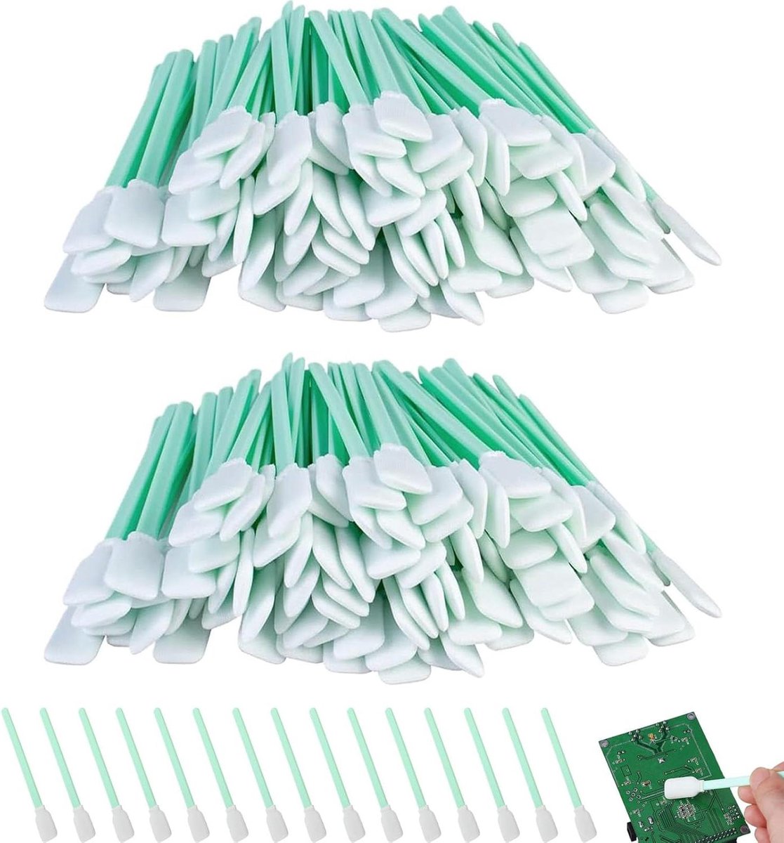 Allecto Plus - 100 stuks lang steriel polyester wattenstaafjes voor camera lens en inkjetprinter