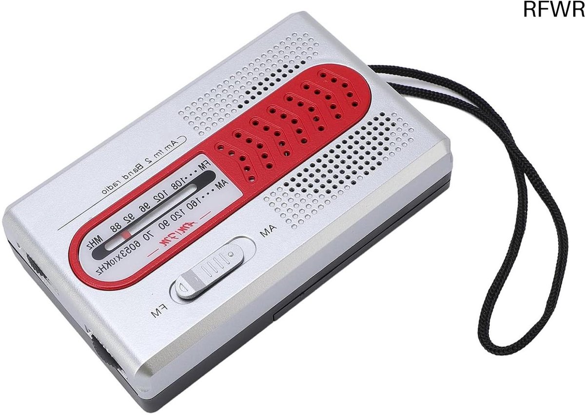 RFWR® Draagbare AM/FM Radio voor Thuis en Buitengebruik - Compacte Transistorradio met Hoofdtelefoonaansluiting