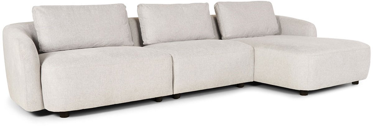 Bergen 2-zits bank rechtsdraaiend beige.