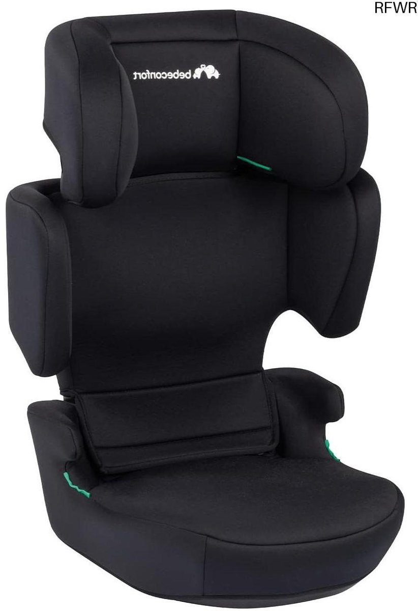 RFWR® Zwarte Inklapbare i-Size Zitverhoger Autostoel voor Kinderen van 3,5 tot 12 Jaar (15-36 kg)