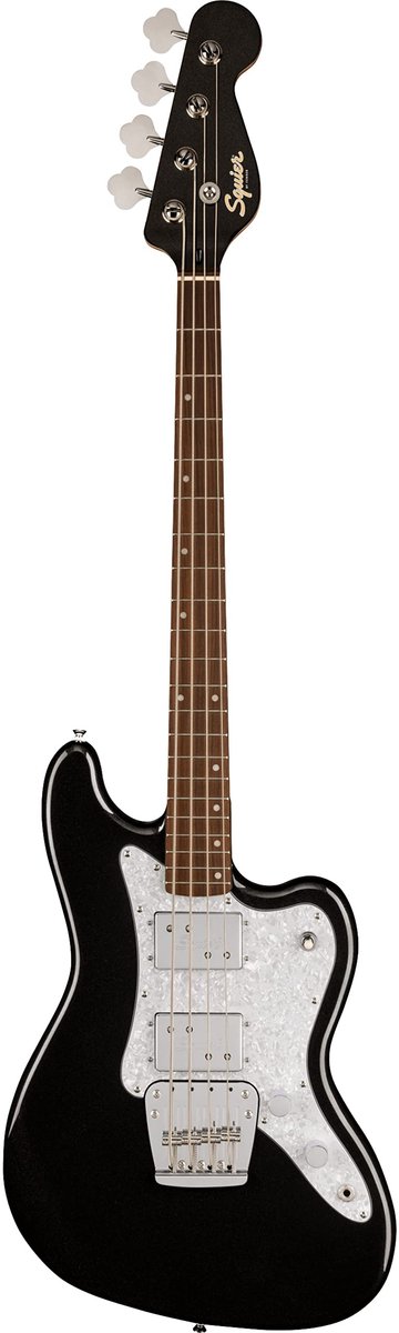 Squier Paranormal Rascal Bass HH IL Mystic Black elektrische basgitaar