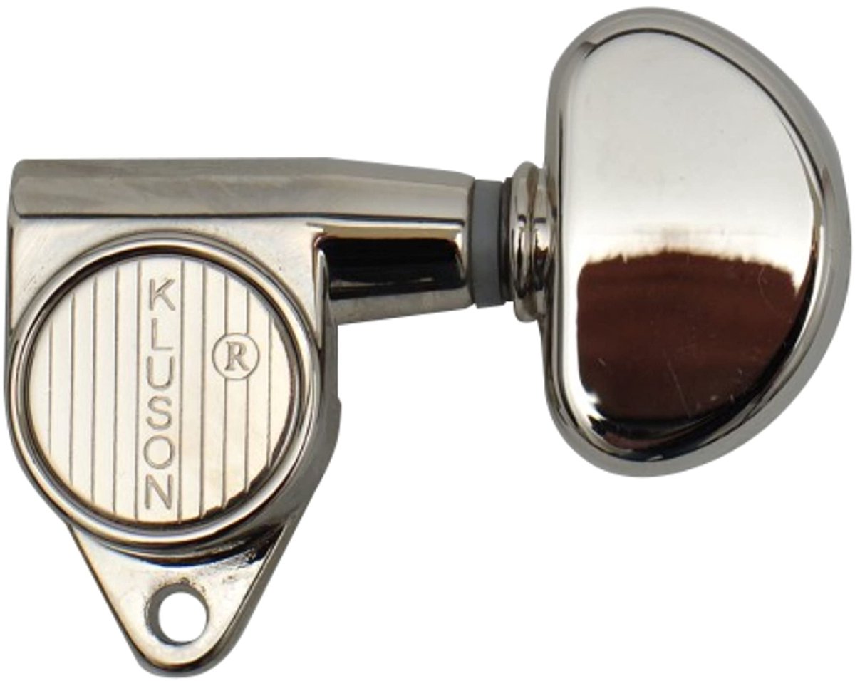 Kluson Lock mechanieken 3+3 90° nikkel - Stemmechaniek voor gitaar