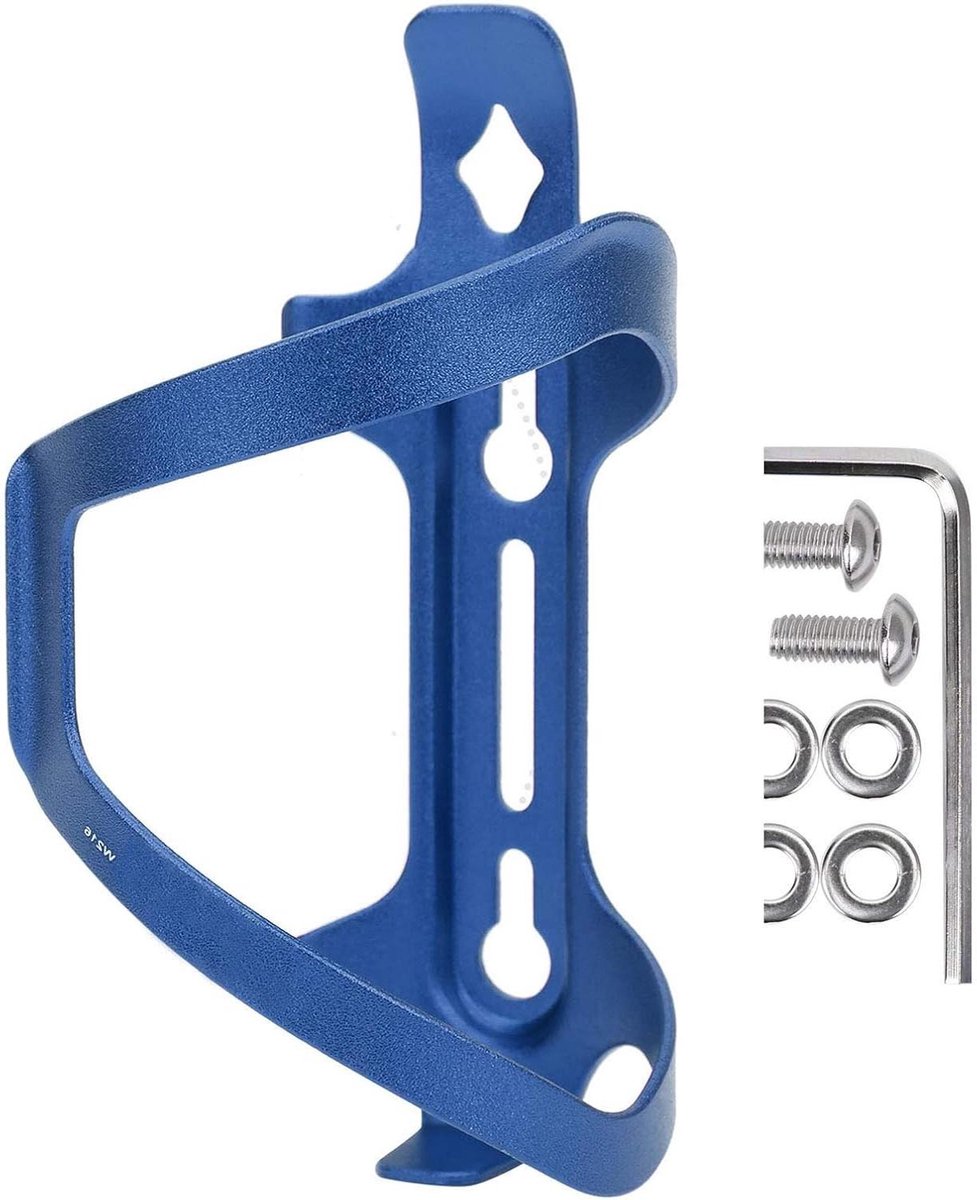 Allecto Plus - Universele Aluminium Fiets Bidonhouder voor Racefietsen - Fiets Waterbeker Beugel met Houderslot