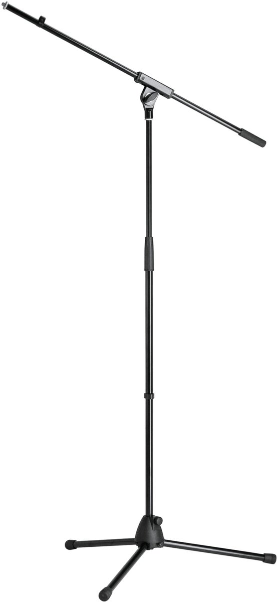 König & Meyer 27105 microstatief,zwart lichte Plastiksokkel,Galgen - Microfoonstandaard