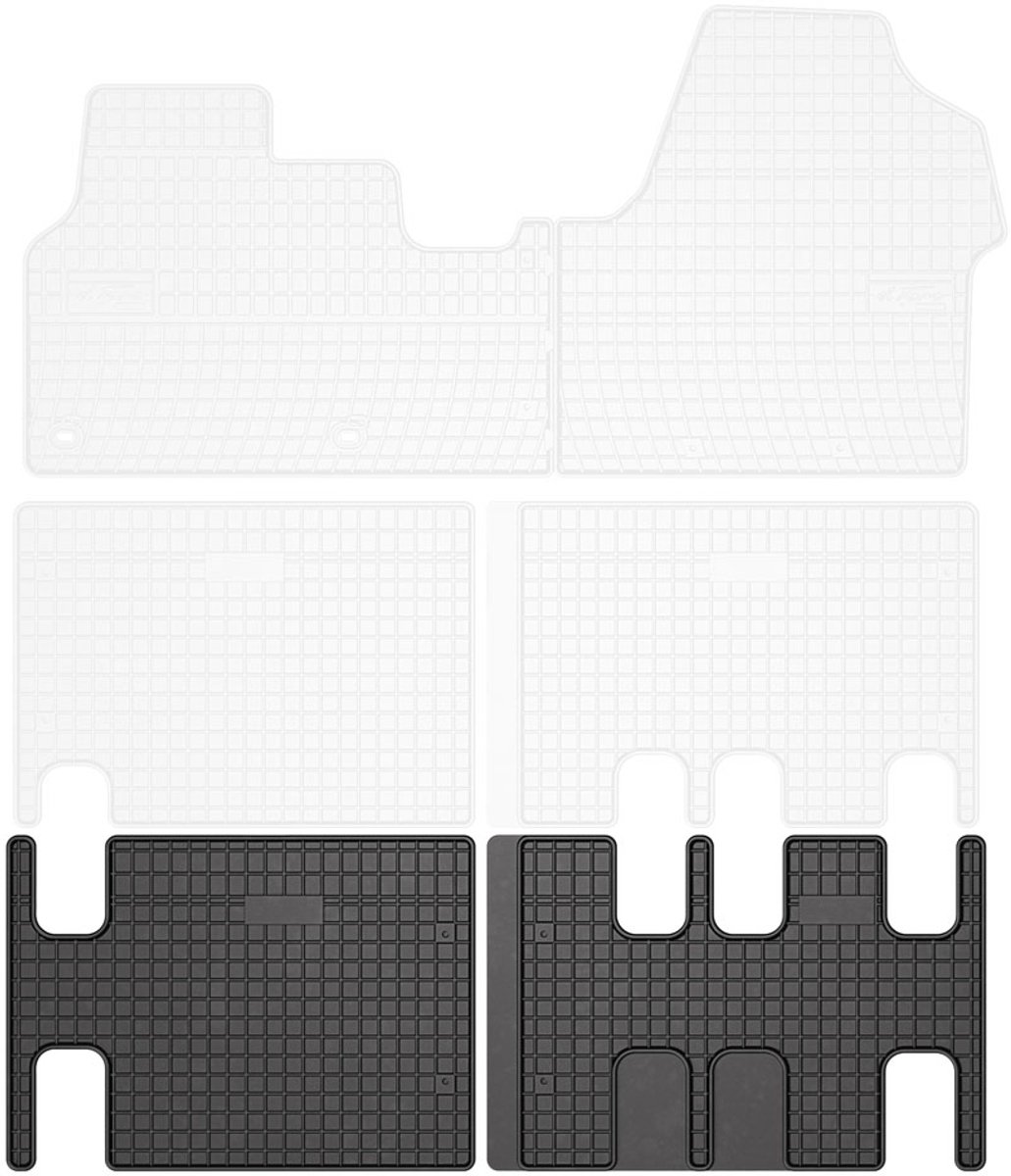 Rubbermatten Peugeot Expert Traveller 2016-heden (mat voor 3e zitrij) - Frogum