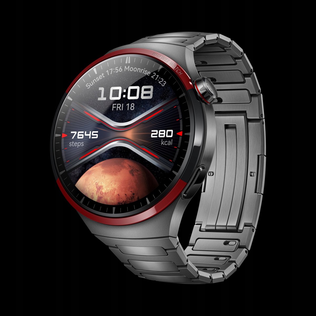 HUAWEI Watch 4 Pro Elite - Titanium Strap - Titanium van ruimtevaartkwaliteit - 1 minuut gezondheidsoverzicht met 7 punten - Compatibel met Android & iOs