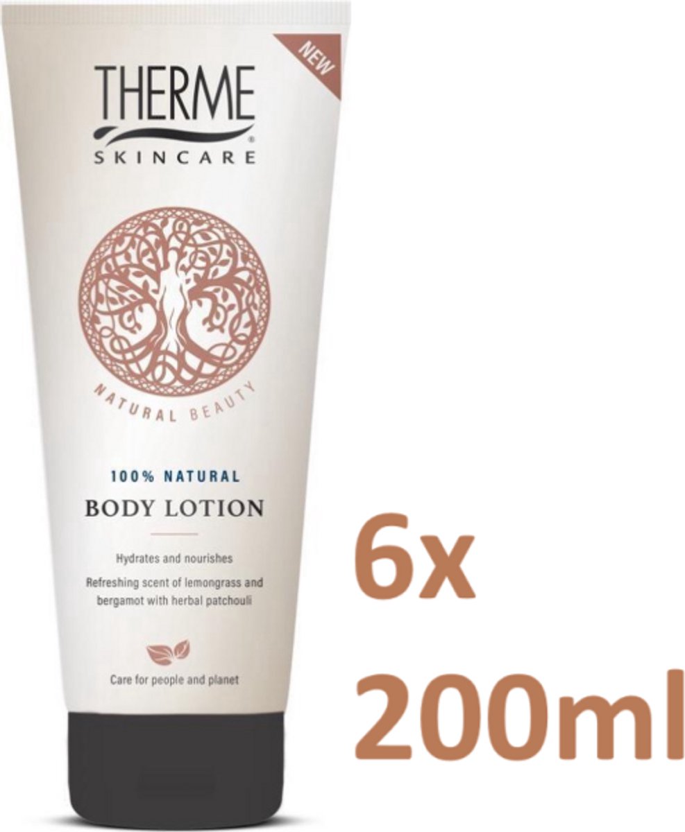 Therme Natural - Bodylotion - Beauty - 6 x 200 ml - Voordeelverpakking
