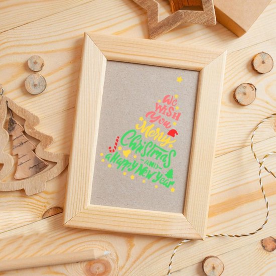 Herbruikbare sjablonen, 9 stuks 13 cm kerstkerstmansjablonen voor schilderen op hout, muur, meubels, Canva, stof, teken, steen, doe-het-zelf kunstprojecten, woondecoratie