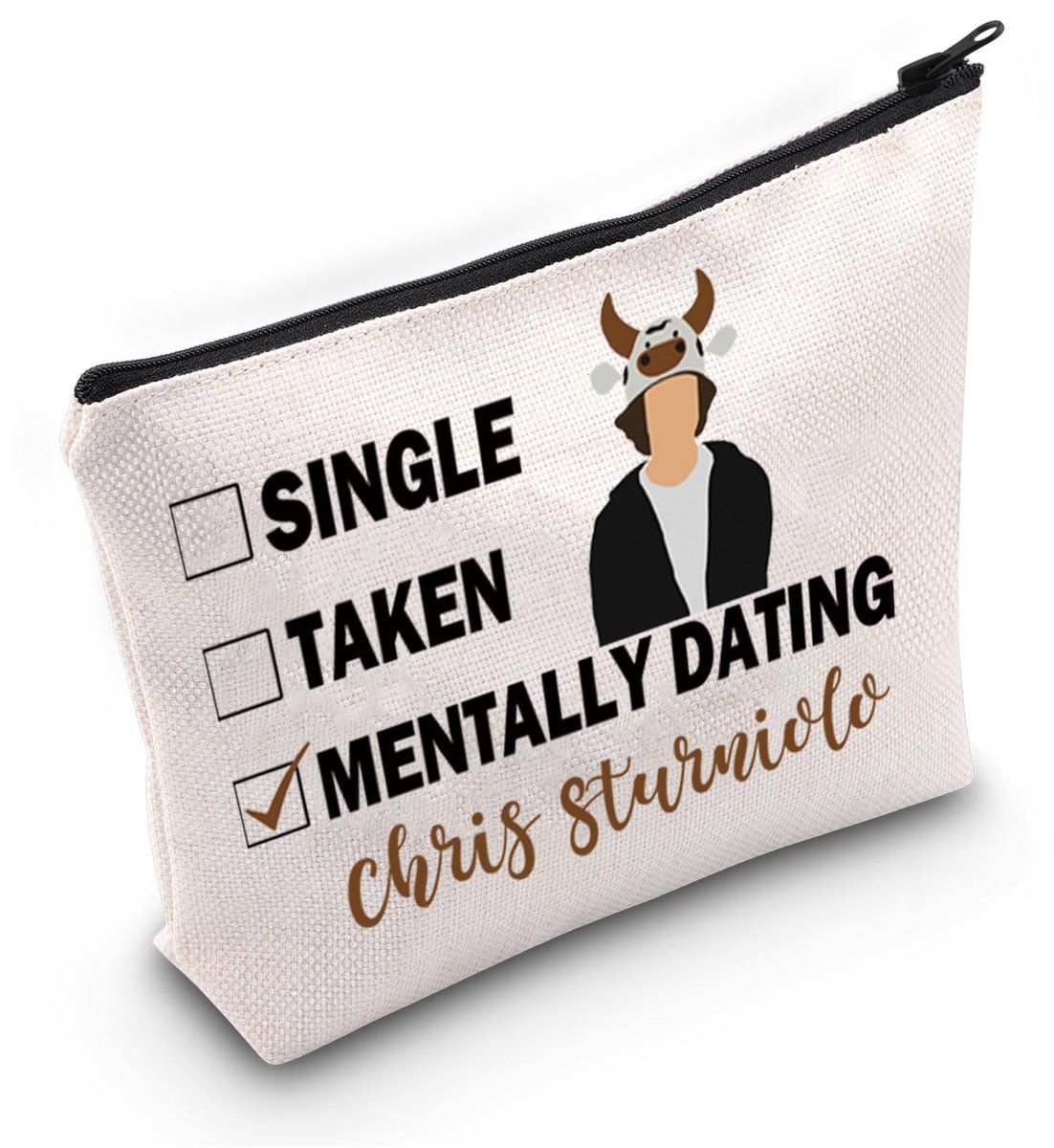 Sturniolo Inspired Gift Mentally Dating C Sturniolo Makeup Bag Sturniolo Fans Cosmetic Bag Sturniolo Merch, Dating C Sturniolo Bag