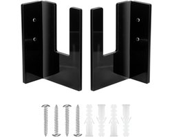 2pcs Snowboard Wall Mount - Snowboard Wall Rack Hanger - Snowboard Storage Rack - Snowboard Display Rack voor Ski Board en Longboard (Zwart)