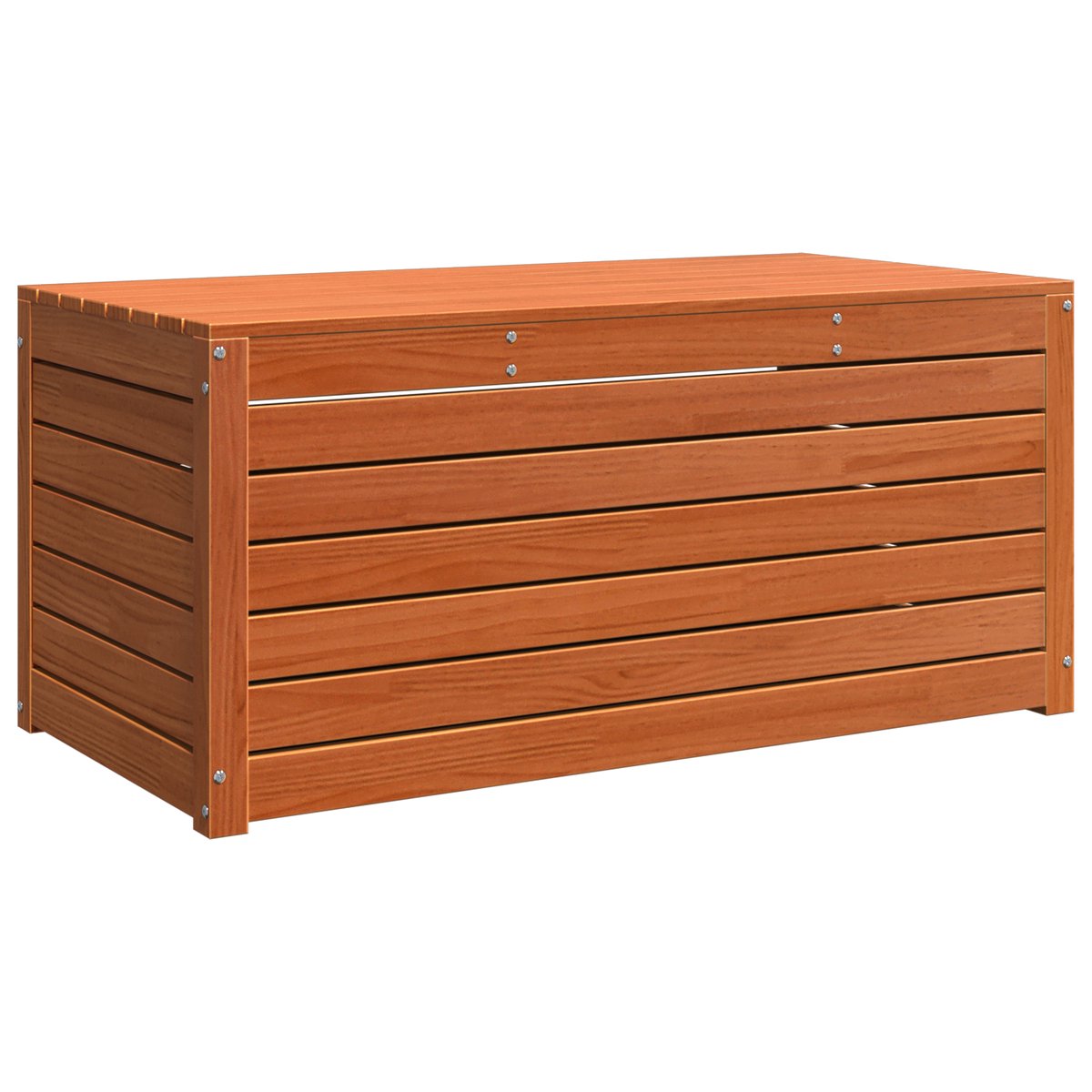 vidaXL - Opslagdoos - Wasbruin - 101 - x - 50,5 - x - 46,5 - cm - Bewerkt - hout