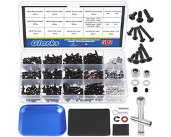 502Pcs Universele RC Schroef Kit - Schroeven Assortiment - Hex Schroeven - Gereedschap Kit - Hardware Bevestigingsmiddelen voor Traxxas Axial Redcat HPI Arrma Losi 1/8 1/10 1/12 1/16