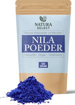 Nila Poeder 100g – Blauwe Klei uit Marokko – Whitening voor Huid & Tanden – 100% Natuurlijk – Incl. Doseerlepel