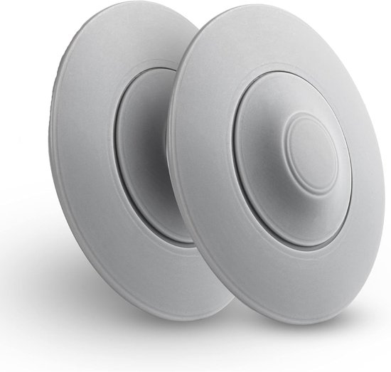 2x Gootsteen Stop Universeel - Universele Badstop - Afvoerstop - Universele Afvoerplug - Gootsteenplug met Haarzeeffunctie - Praktische Siliconen Afvoerplug - Badplug Rubber - Geschikt voor Badkuipen, Wastafels, Badkuipen en Keramische Badkuipen