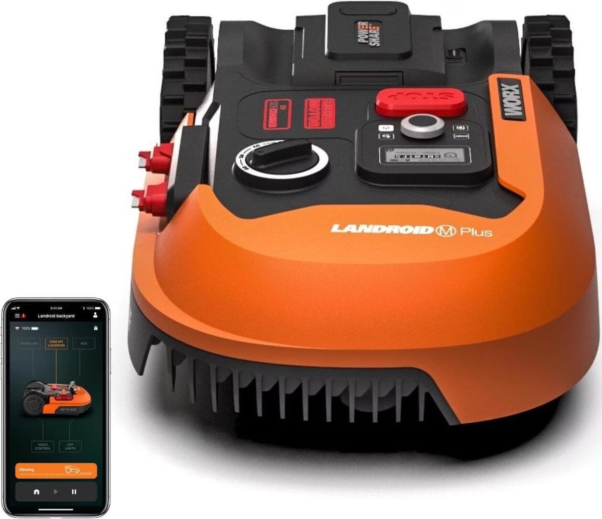 Afbeelding 2 van Worx Landroid M500 Plus - Robotmaaier - Geschikt voor oppervlakte (max.) 500 m² - Inclusief laadstation