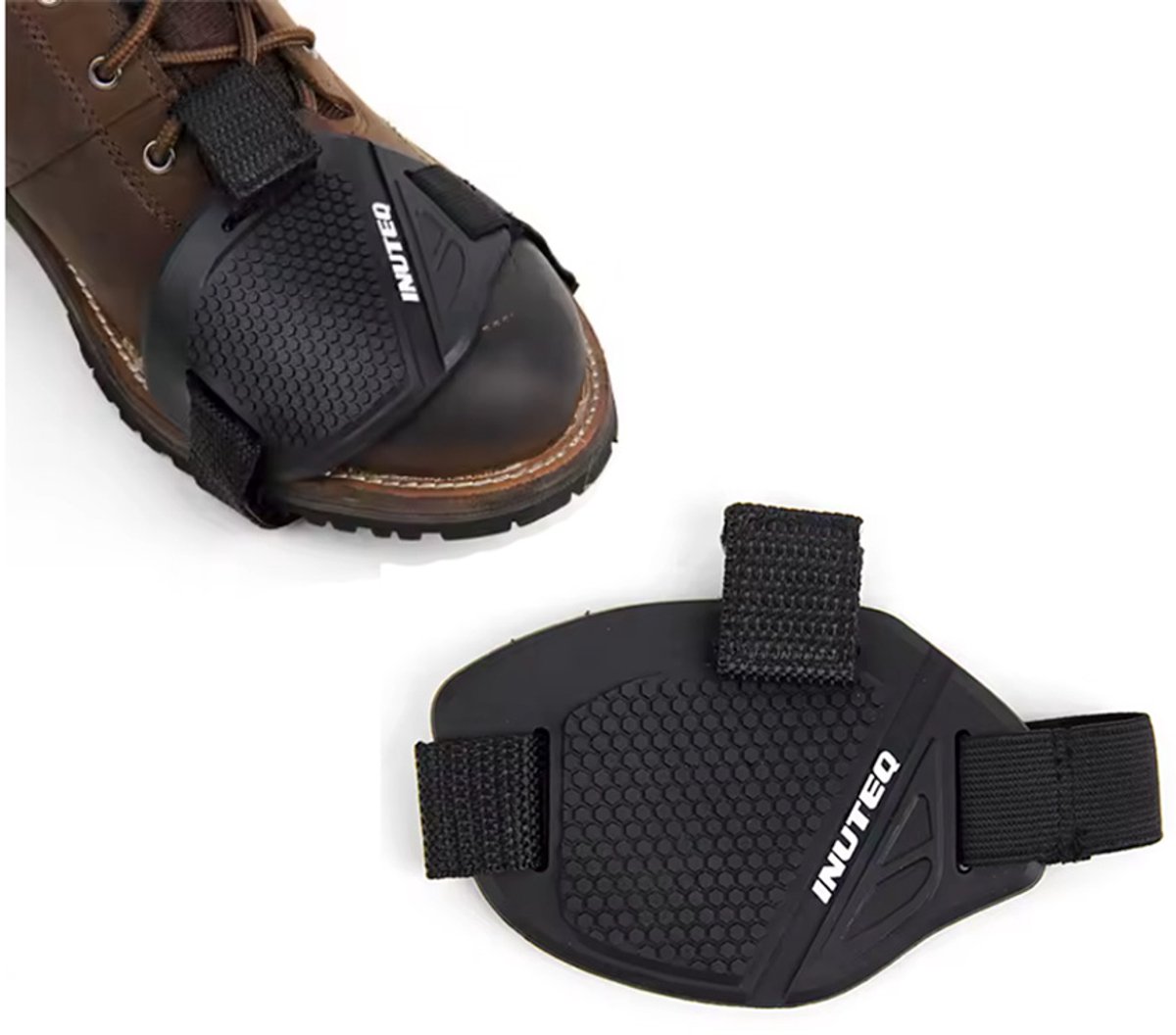 Motorschoen beschermer - Schoenpad - Schakelpads - - Schoenbeschermer - Laars beschermer - Voetschakel - - Motorbescherm pads - Zwart - 1 stuk - CHPN