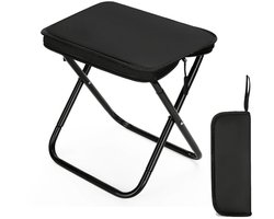 TRANKIELO® - Robuuste Mini-Campingstoel – Compact & Inklapbaar – Draagbare Kruk voor Vissen, Wandelen en Outdoor Activiteiten