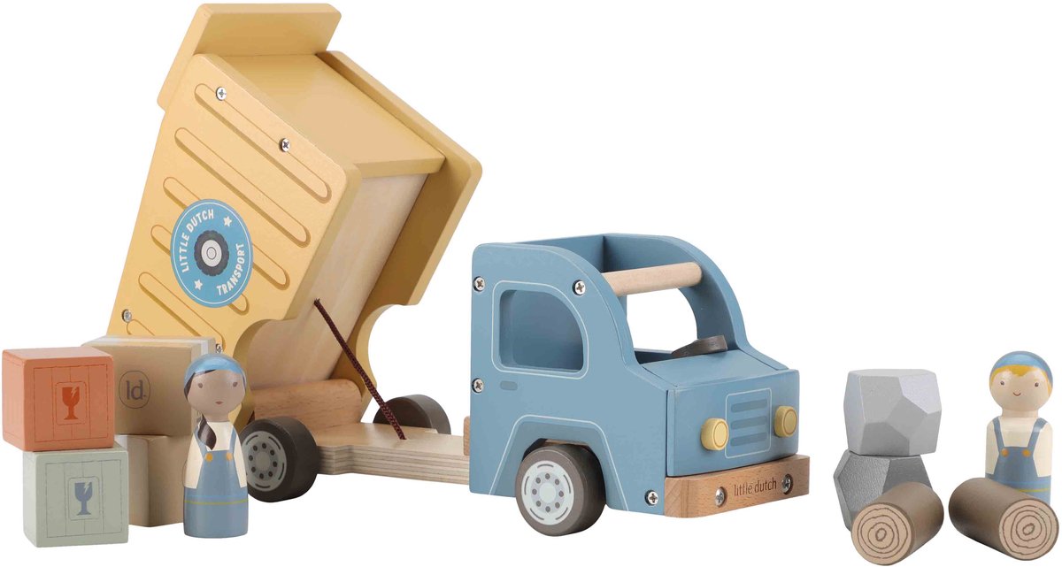 Little Dutch kiepwagen houten speelgoed FSC gecertificeerd. — afbeelding 3