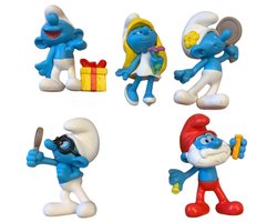Speelset van de smurfen - Giochi Preziosi - 6 speelfiguurtje 7 cm hoog - met Smurfin en Azrael