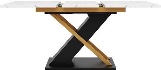 SUKY Uittrekbare eettafel met ledverlichting, houten tafel voor keuken