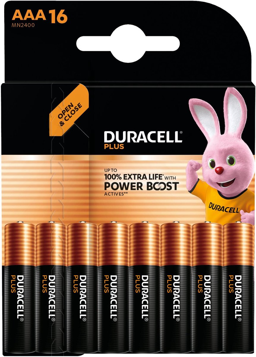 Duracell Alkaline Mainline Bst Aaa X16 Batterijen