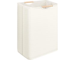 Wasmand - 30x30x40 cm - Waterdichte Wasmand - Opvouwbare Wasmand - Kleine Opvouwbare Wasmand - Wasmanden - Opbergmand - Waszak met Handvat - Speelgoedwasmand - Geschikt voor Slaapkamer, Badkamer, Kinderkamer, Reis - Beige
