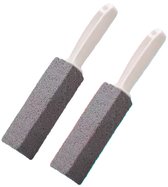 Pierre ponce pour WC - 2 pièces - Brosse WC - Détartrant - Brosse - Pierre ponce pour nettoyage - Nettoyage Toilettes Détartrage