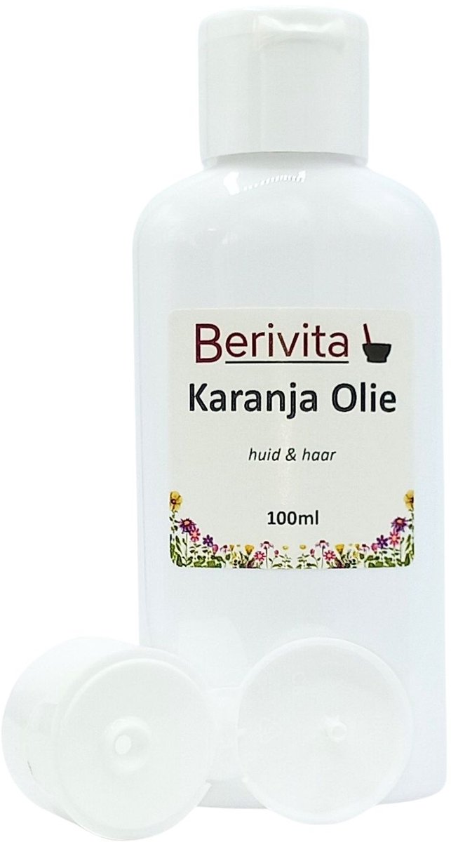 Karanja Olie 100ml - Huidolie - Haarolie - Puur & Koudgeperst - Pongamia Oil