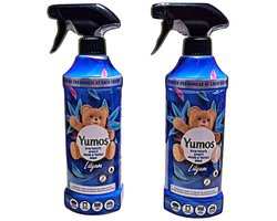 Yumos Spray Lilyum 2x 450 ml – Textielverfrisser – Langdurige Frisse Geur & Directe Opfrissing
