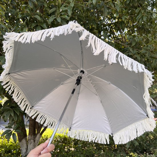 Babyparasol - kinderwagenparaplu - opvouwbare paraplu - UV-bescherming - reisaccessoires voor buiten - prinsessenparaplu - kanten kinderwagenparaplu - kinderparaplu - gratis plastic klem - nieuwe creatieve zon- en regenparaplu voor dubbel gebruik van Merkloos — afbeelding 3