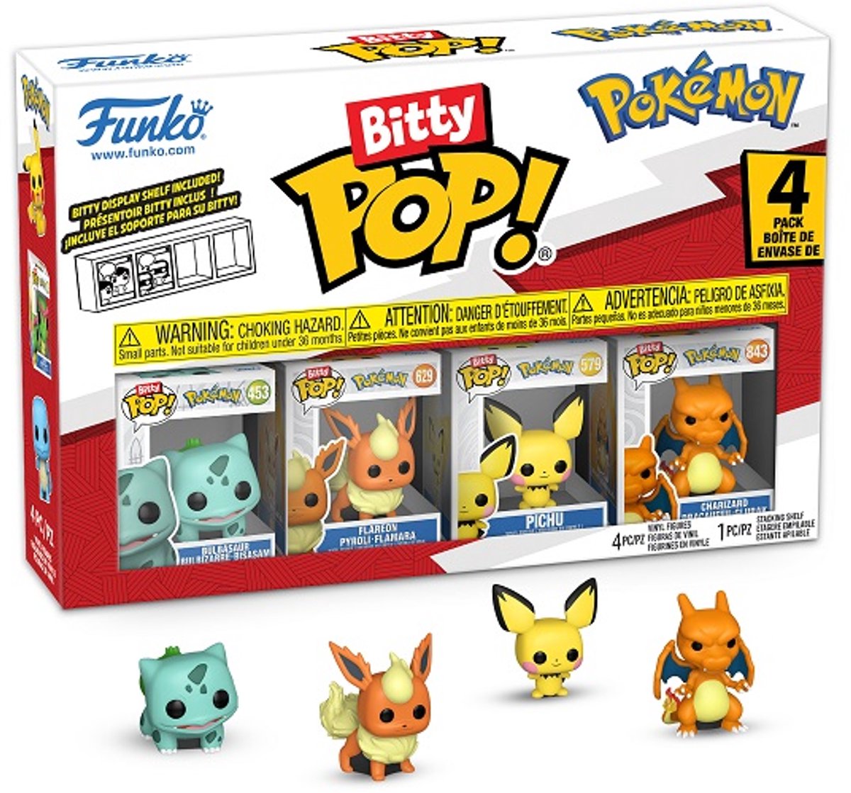 POKEMON - Bitty Pop 4 Pack 2.5cm - Bulbasaur