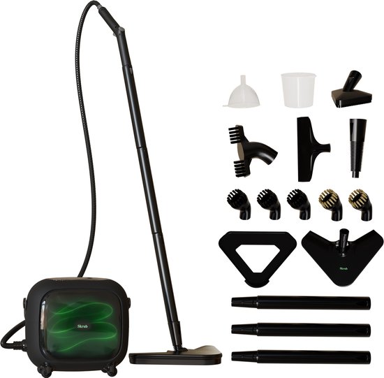 Skrub Stoomreiniger - 45 minuten lang stomen - 20 accessoires - Handstomer - Reinigingsmachine - 3,5 bar - 1500w