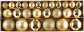 Set van 26 Kerstballen Goud – Glanzend & Mat – Kerstversiering Ophangen – Ø 6 cm – Glaslook Kunststof