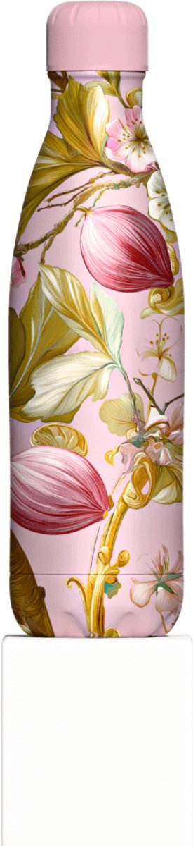 IZY Drinkfles - Sicilië - Fico Rosa - Inclusief donatie - Waterfles - Thermosbeker - RVS - 12 uur lang warm - 500 ml