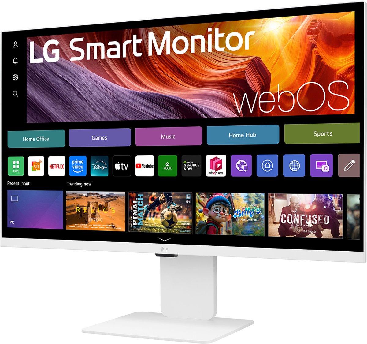 LG 32U850SA-W 32" 4K Ultra HD Smart Monitor USB-C 90W HDR10 IPS WebOS Wi-Fi AirPlay Webcam - Afbeelding 4