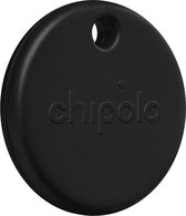 Chipolo Pop - Bluetooth Tracker & KeyFinder - Werkt met Apple Find My & Android Find My Device - Tracker Apple iPhone & Android - 120 dB - Zwart - 1 Pack
