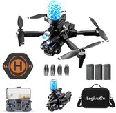 Logivision K11 Drone - Drone met 4K Camera - Mini drone - Drones - Voor Kinderen/Volwassenen - Drone DJI - Tot 90 Minuten Vliegen - Inclusief Opbergtas, Landing pad, 3 Batterijen