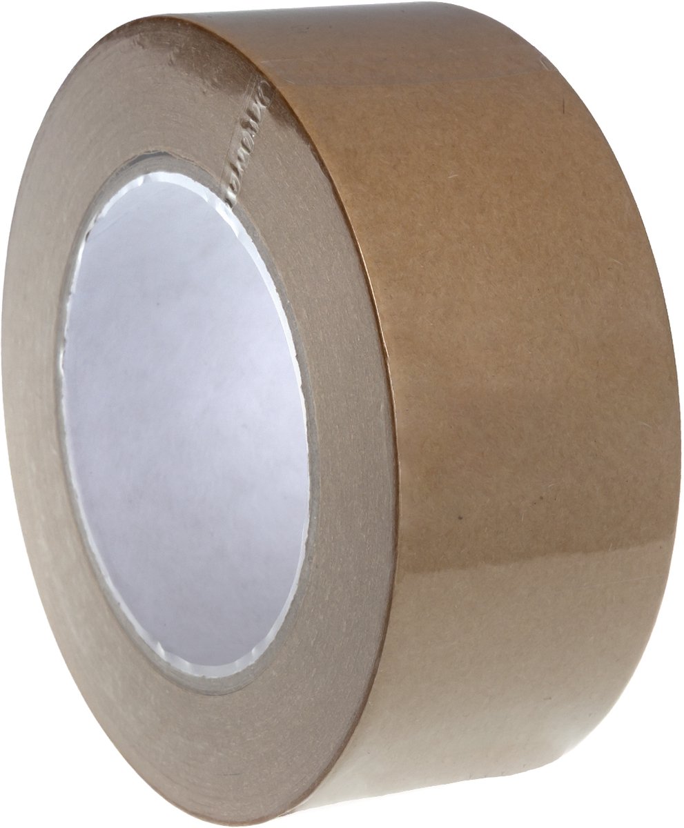 Eco Kraft - Plakband - Papierplakband - kraftpapier - 48mm x 50m - Bruin