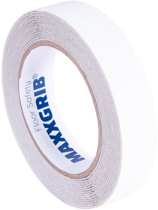 QWORK® Transparant antislip plakband 10 cm x 10 m, stevig plakband